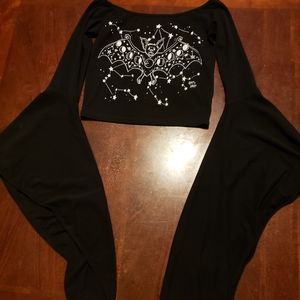 Bat Moon crop top